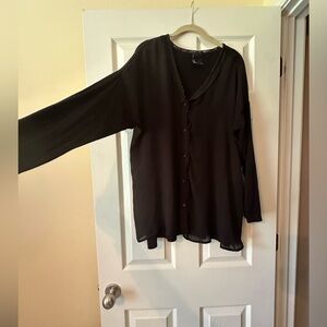 Dolan by Anthropologie black blouse sz XL